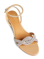 Jocelyn 25MM Crystal-Embellished Block-Heel Sandals