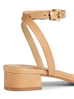 Aurora 50MM Leather Block-Heel Sandals