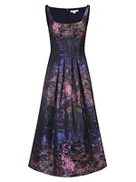 June Monet Jacquard Midi-Dress