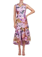 Beatrix Floral Organza High-Low Dress