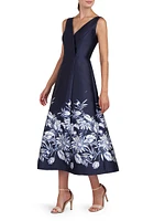 Hattie Mikado A-Line Midi-Dress