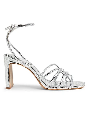 Rachel 83MM Metallic Leather Sandals