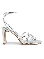 Rachel 83MM Metallic Leather Sandals