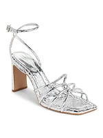 Rachel 83MM Metallic Leather Sandals