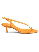 Heloise 63MM Patent Leather Slingback Sandals