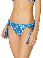 Floral Side-Tie Bikini Bottom