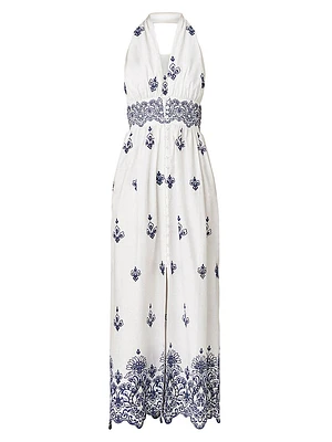 Marguerite Arabesque Cotton Maxi Dress