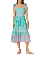 Remy Paisley Cotton Midi-Dress