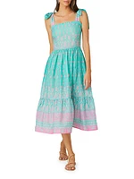 Remy Paisley Cotton Midi-Dress