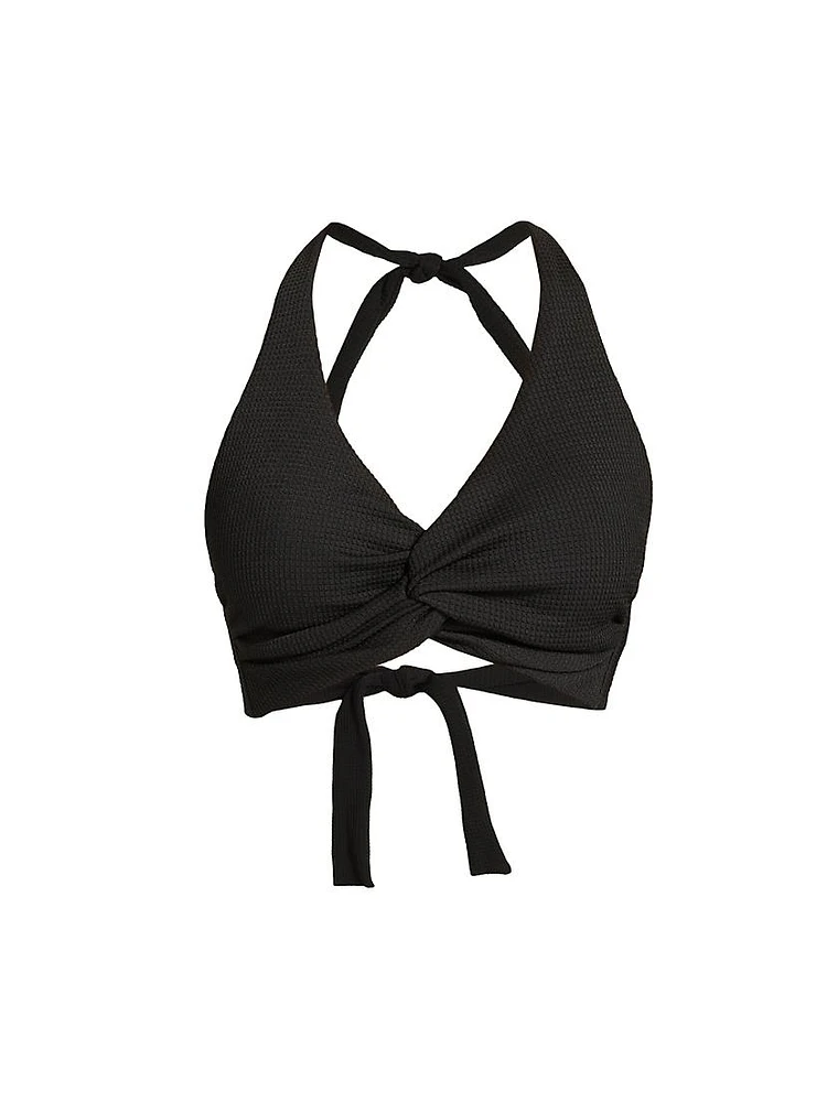 Twist Halterneck Bikini Top