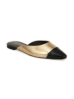 Carlotta Flat Leather Mules