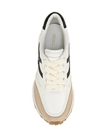 Valentina Leather & Suede Low-Top Sneakers