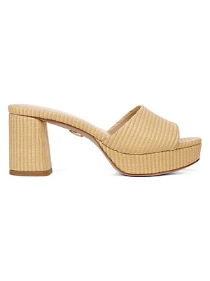 Dali Raffia 69MM Platform Sandals