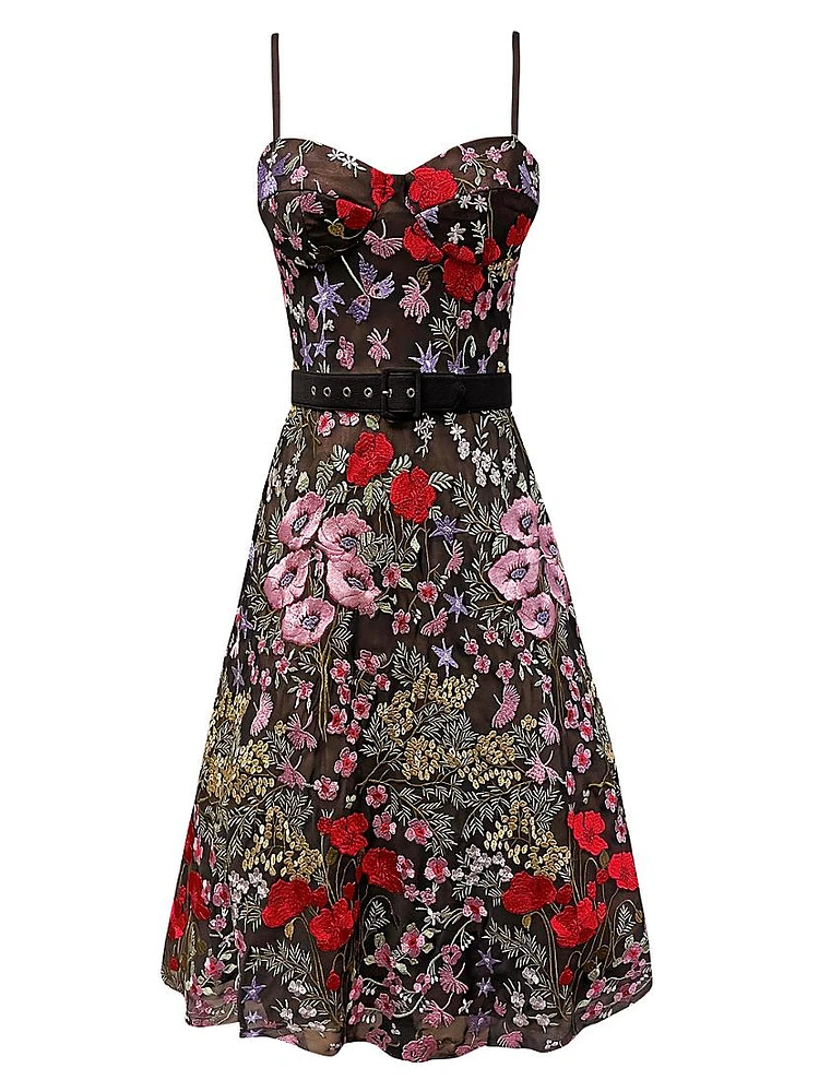 Carlita Floral Midi-Dress