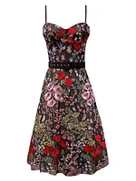 Carlita Floral Midi-Dress