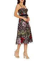 Carlita Floral Midi-Dress