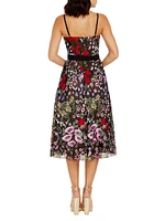 Carlita Floral Midi-Dress