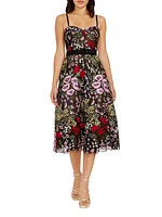 Carlita Floral Midi-Dress