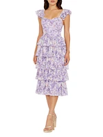 Kristen Floral Ruffle Minidress