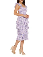 Kristen Floral Ruffle Minidress