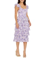 Kristen Floral Ruffle Minidress