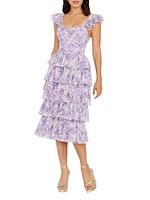 Kristen Floral Ruffle Minidress