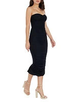 Heather Ruched Midi-Dress