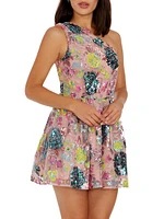 Delaney Sequined One-Shoulder Minidress