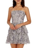 Callie Strapless Sequined Minidress