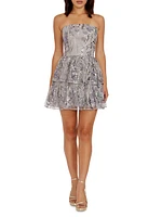 Callie Strapless Sequined Minidress