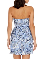 Marilyn Embroidered Strapless Minidress