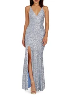 Iris Sequined Mermaid Gown