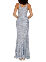 Iris Sequined Mermaid Gown