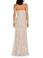 Sheridan Strapless Beaded Mermaid Gown