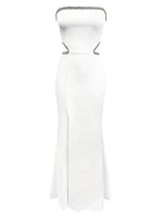 Ariana Embellished Cut-Out Gown