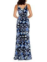 Sharon Floral Embroidered Mermaid Gown