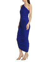 Diana Asymmetric Shirred Jersey Gown