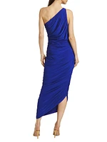 Diana Asymmetric Shirred Jersey Gown