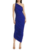 Diana Asymmetric Shirred Jersey Gown