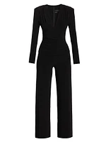 Shirred Waist Jumpsuit