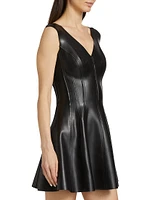 Grace Vegan Leather Minidress