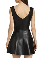 Grace Vegan Leather Minidress