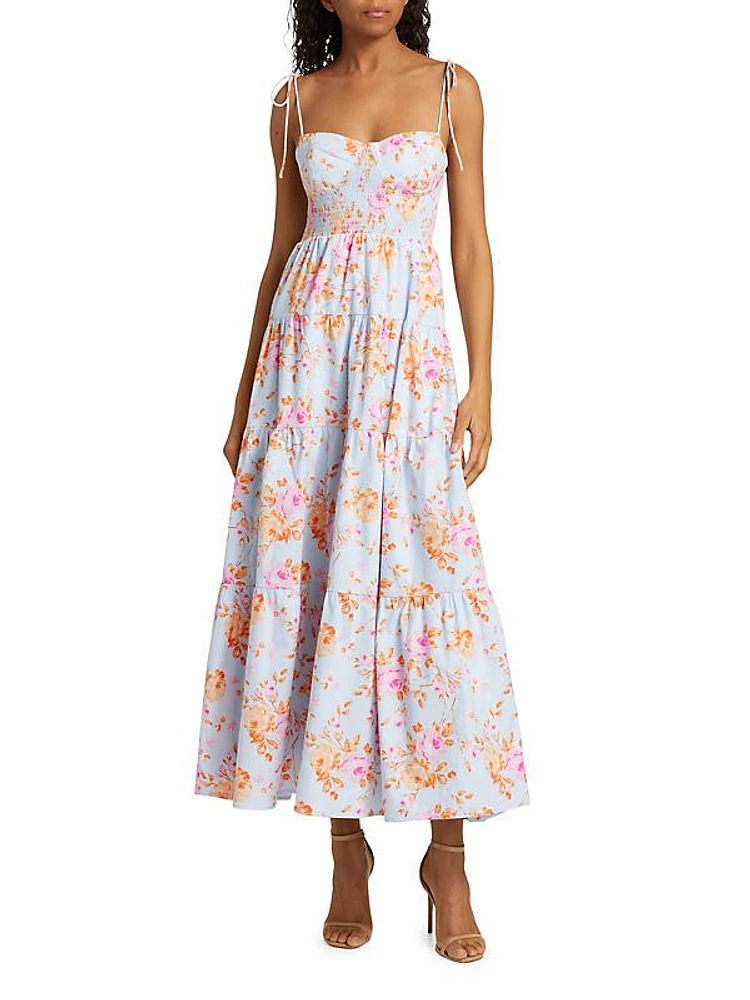 Rachelle Floral Tiered Maxi Dress