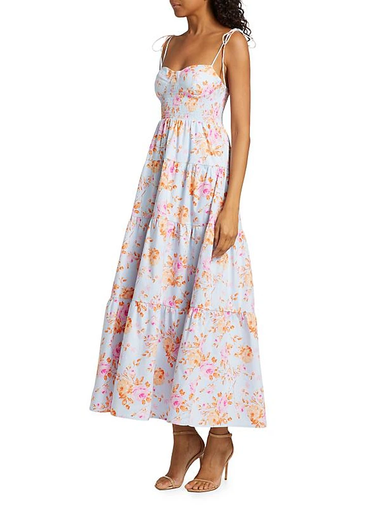 Rachelle Floral Tiered Maxi Dress