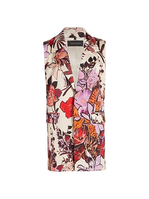 Georgia Floral Long Vest