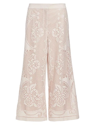 Anisa Summer Lace Wide-Leg Pants