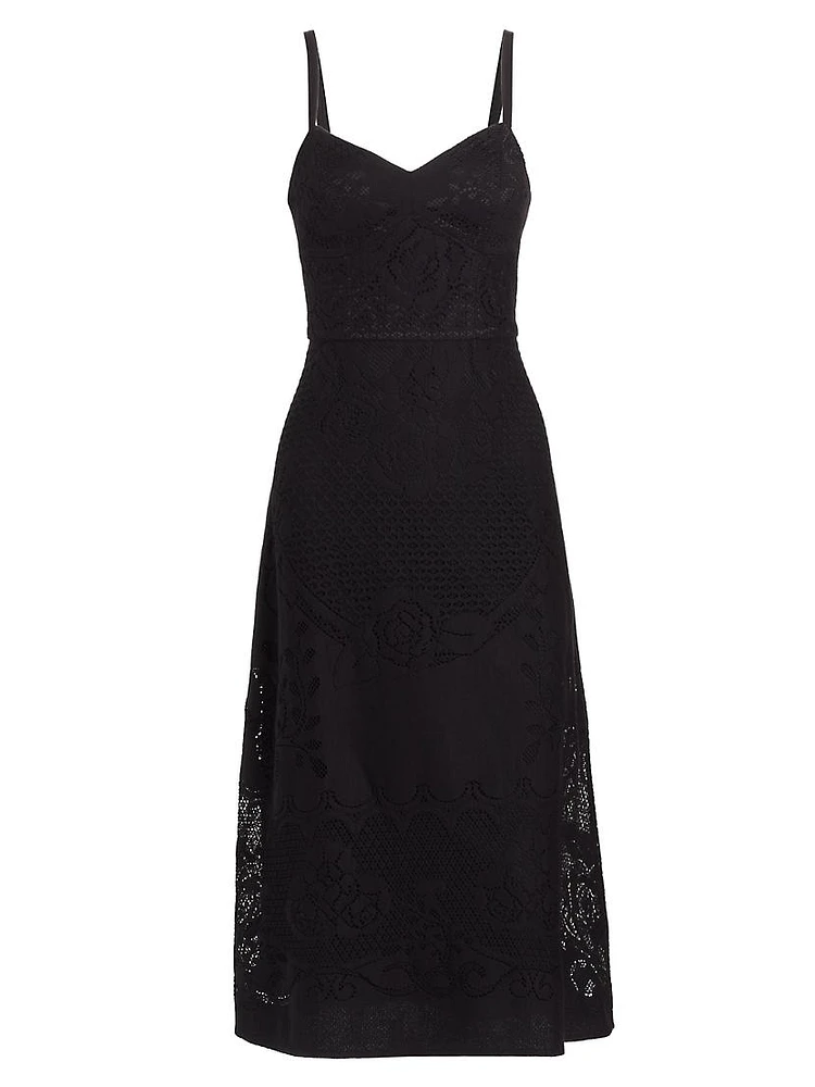 Willow Summer Lace Midi-Dress