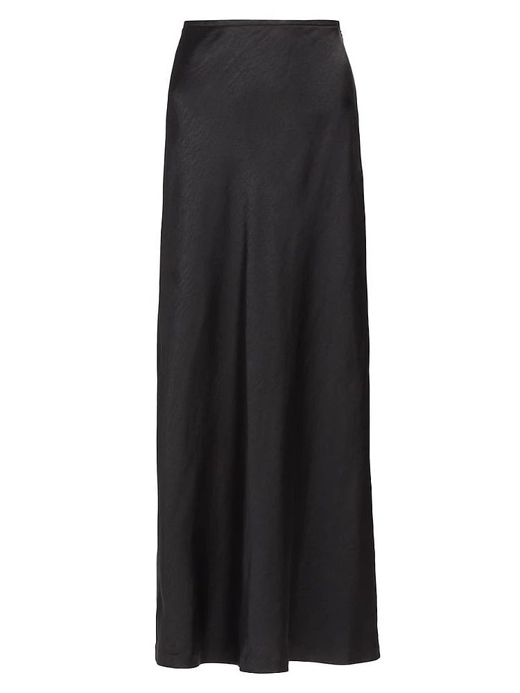 Dominique Satin Maxi Skirt