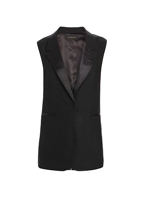 Helena Satin Lapel Vest