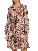 Samara Floral Tie-Waist Dress